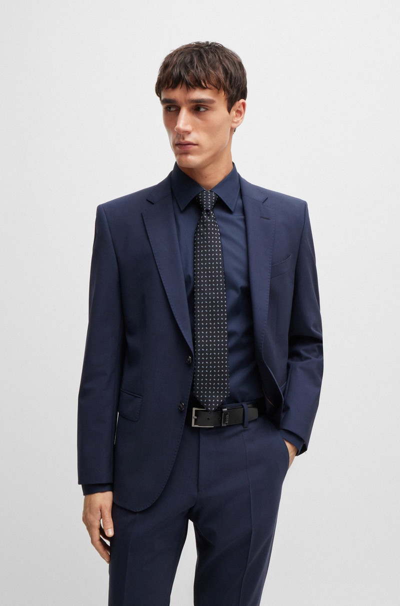 BOSS SILK-BLEND TIE WITH JACQUARD PATTERN outlook