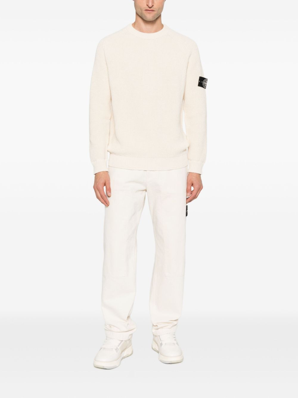 Stone Island Sweaters Ivory - 5