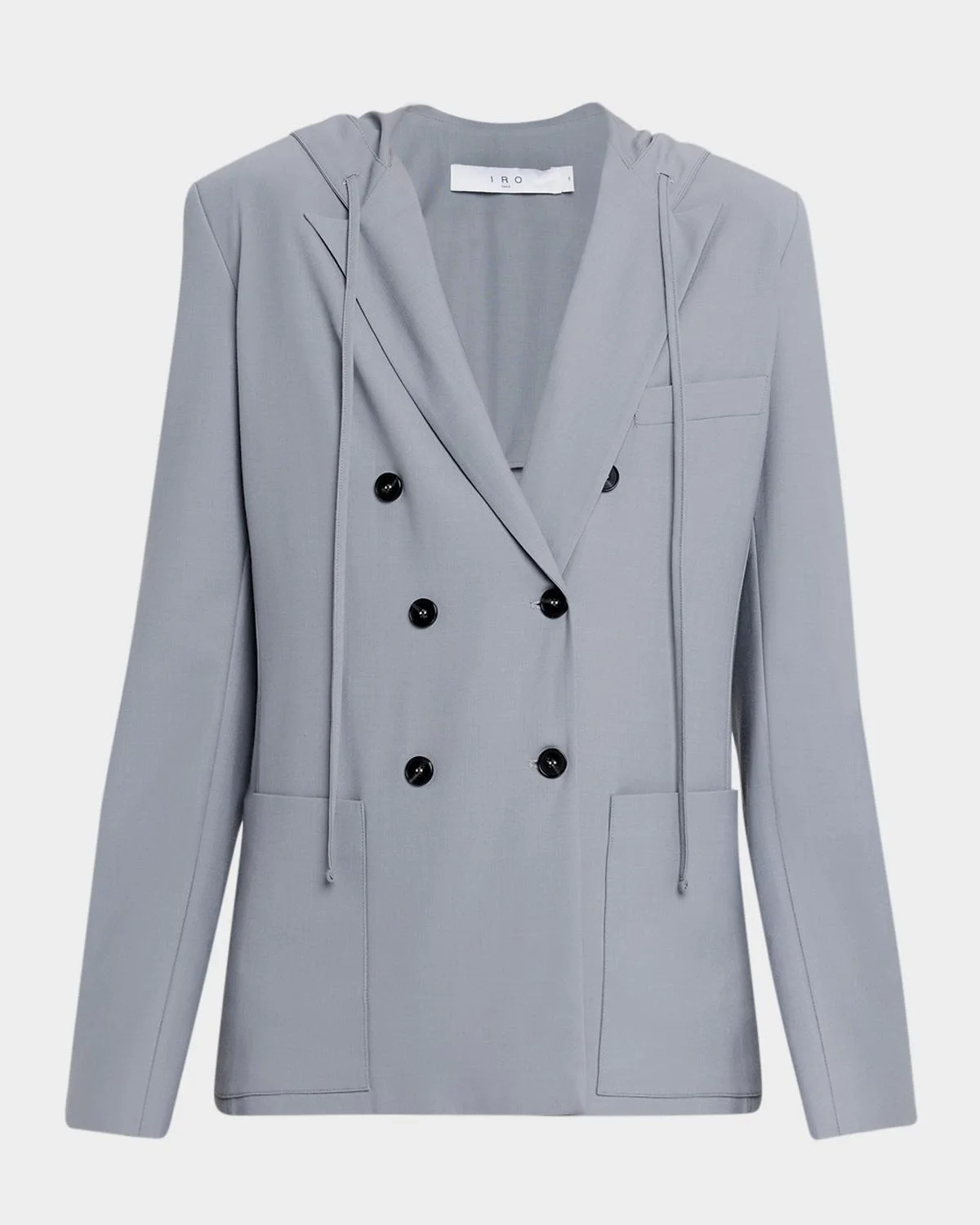 Alula Double-Breasted Hooded Blazer - 1