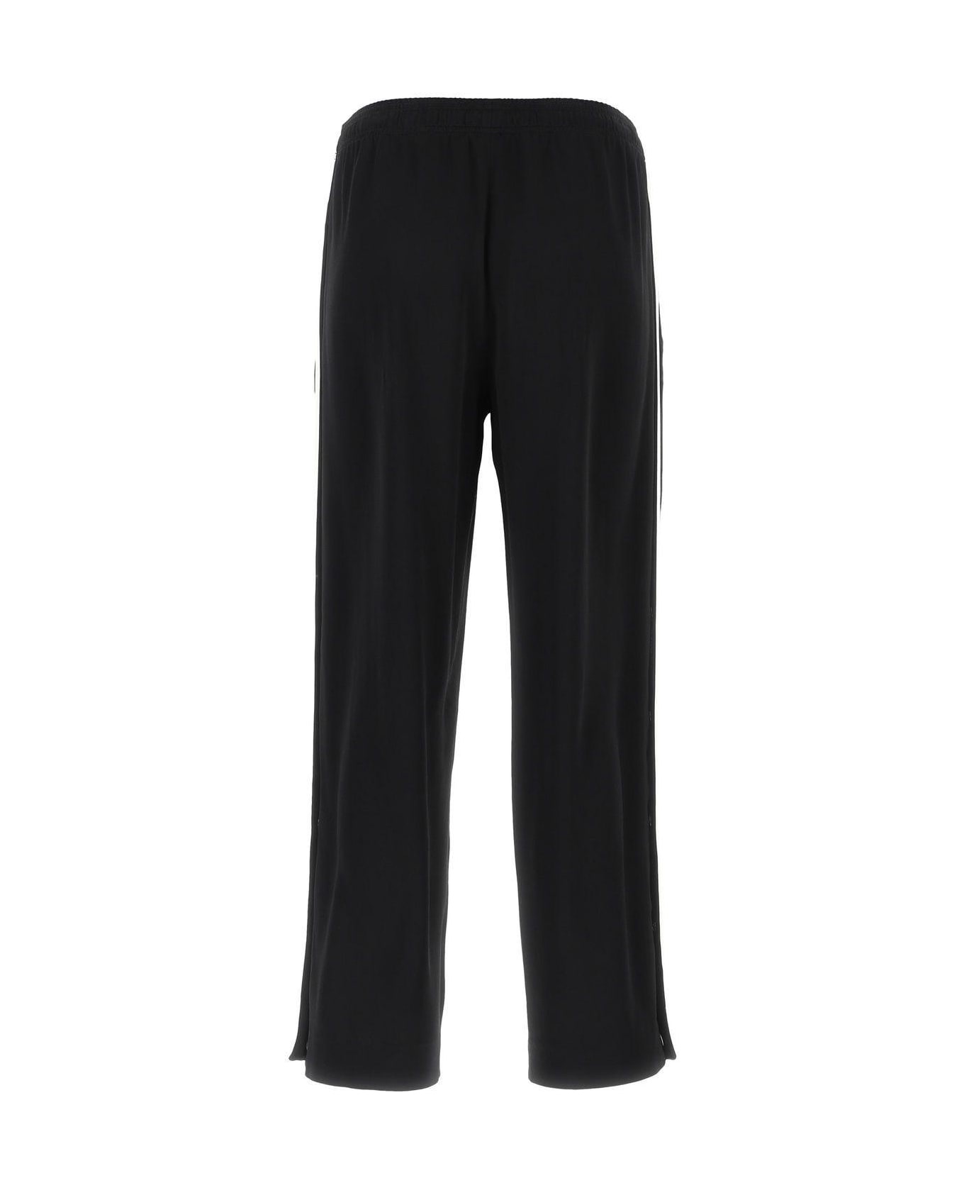 Black Satin Joggers - 3