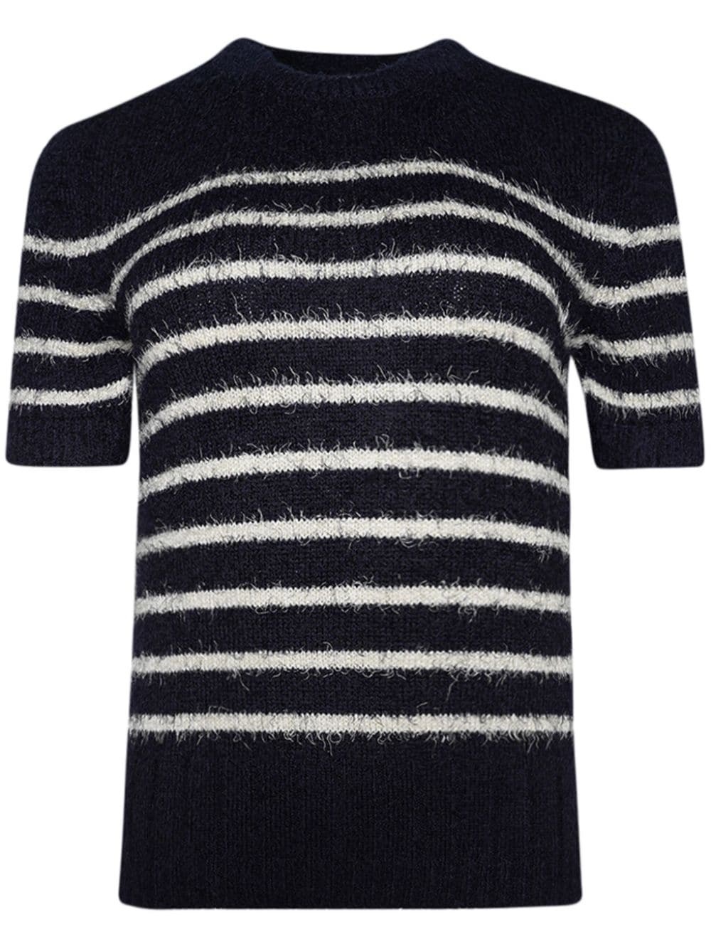 striped knitted top - 1