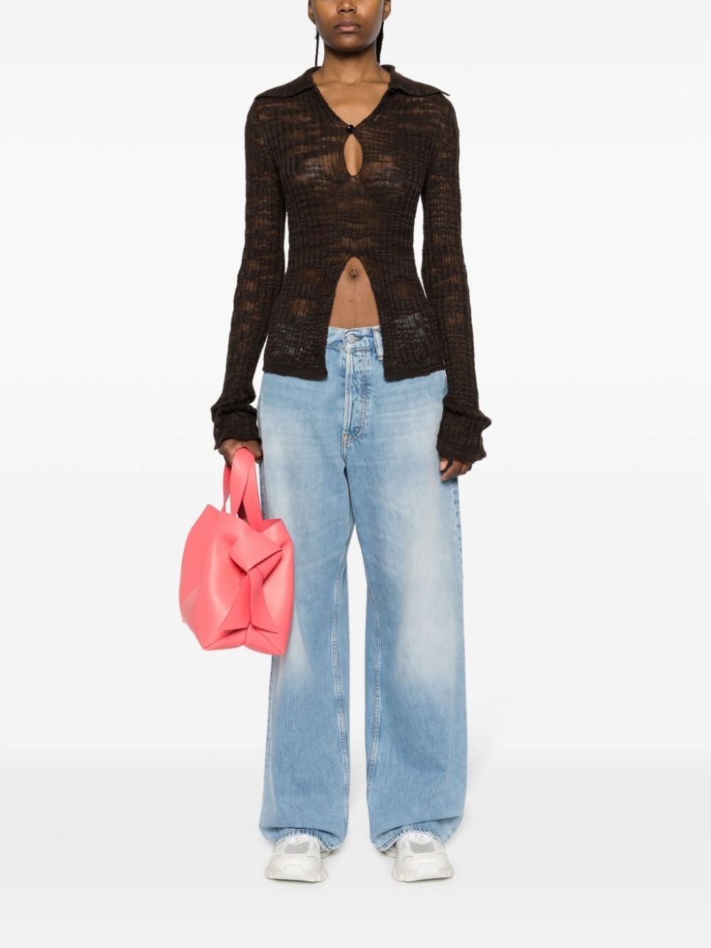 high-rise wide-leg jeans - 2