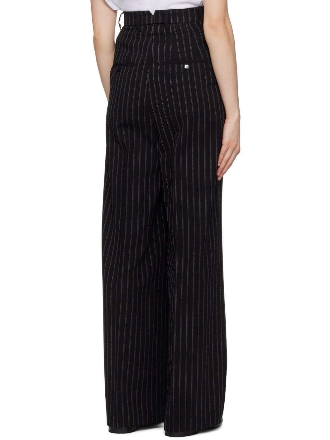 Black Stripe Trousers - 3