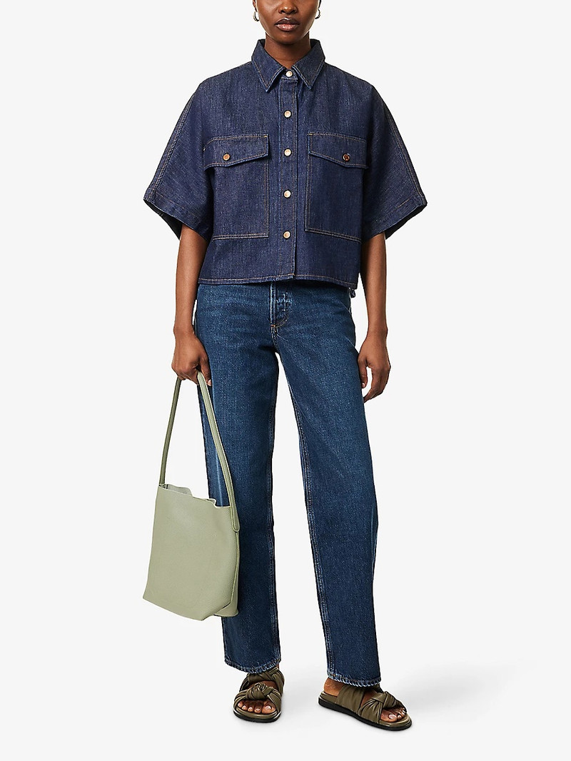 AGOLDE Taron Relaxed-Fit Denim Shirt outlook