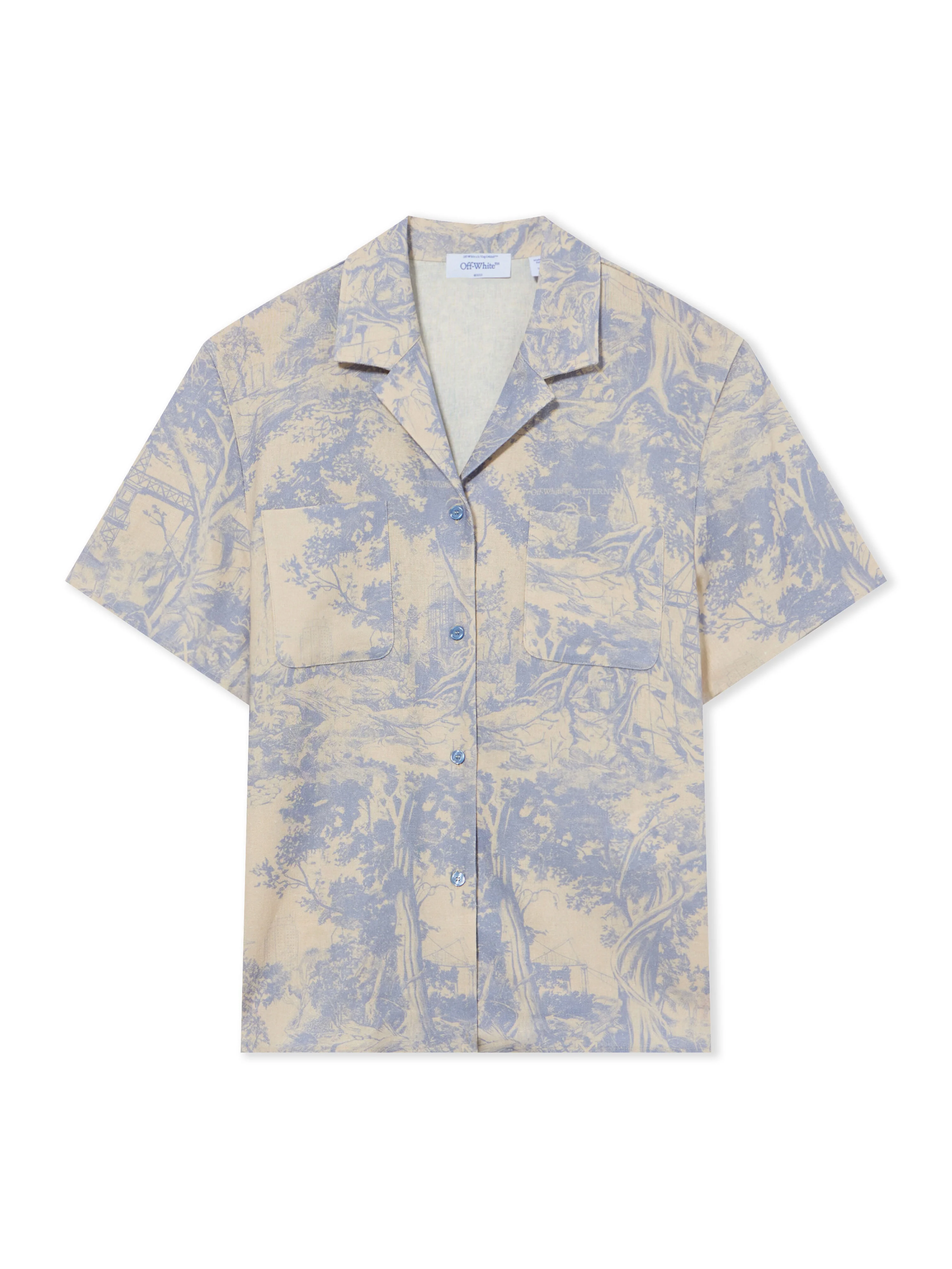 City Nature Linen Ss Pajama Shirt - 1