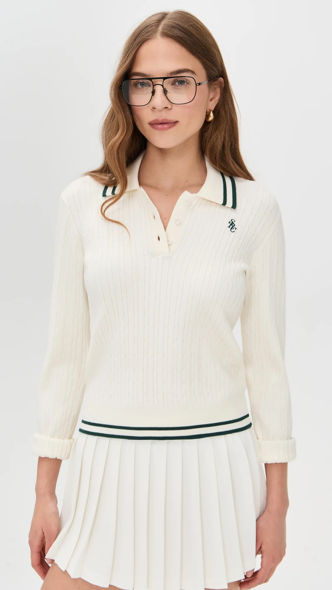 SRC Mini Cable Long Sleeve Polo - 1