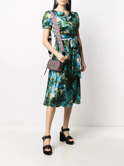 Marc Jacobs rose print flared dress  outlook