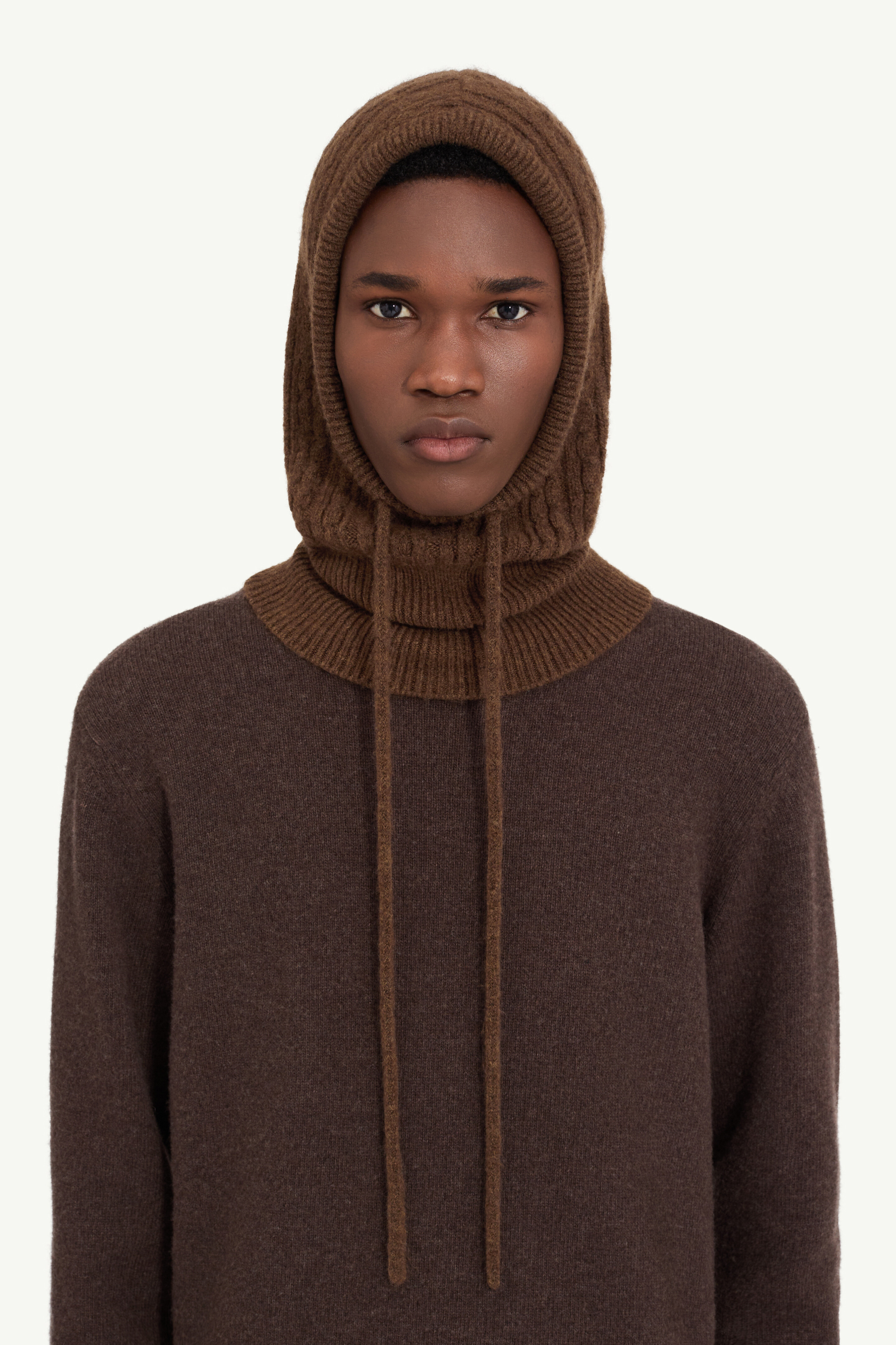 Cable knit hood - 4