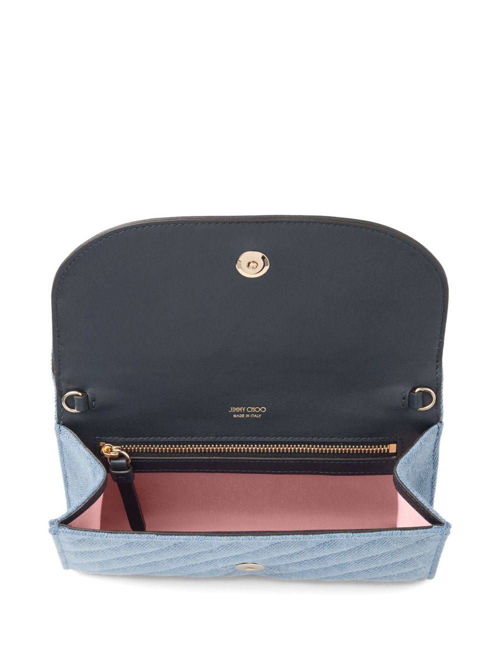 Curve quilted clutch bag - 5