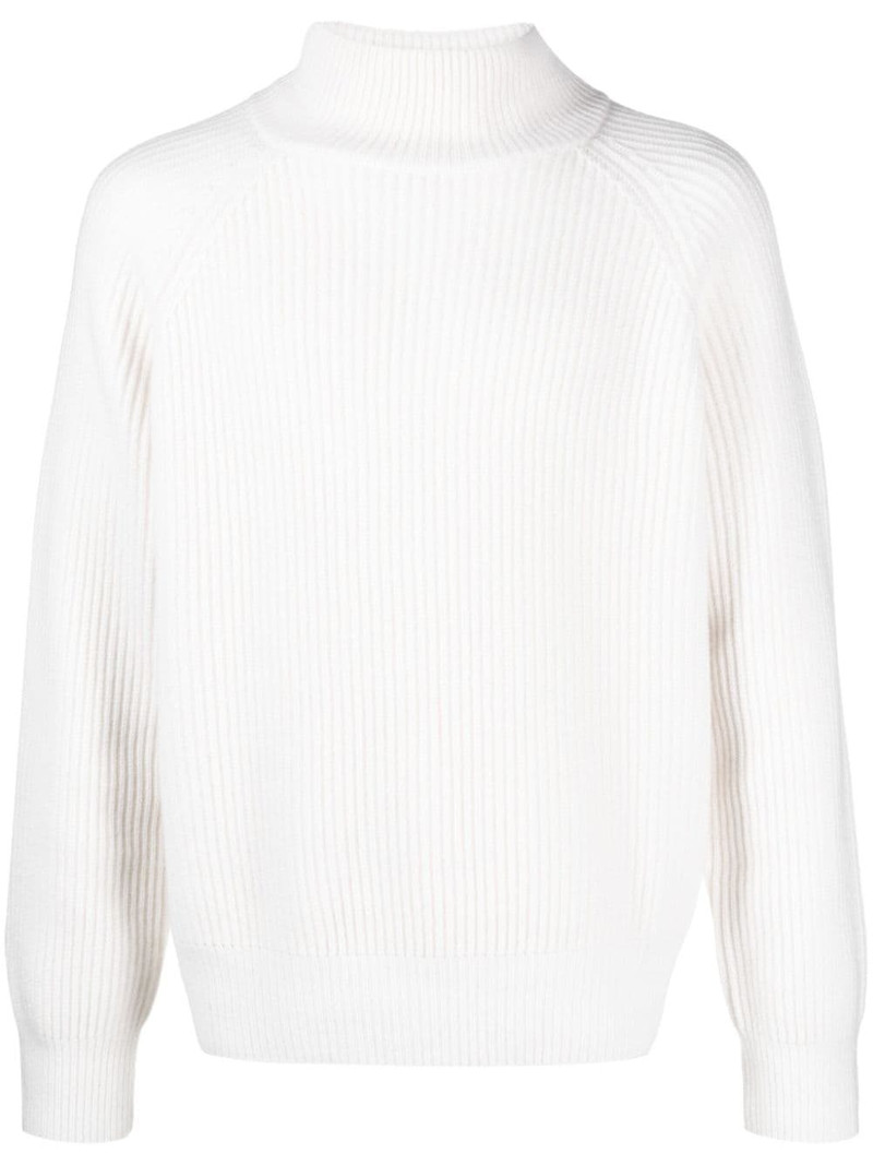 ribbed organic cashmere jumper 1