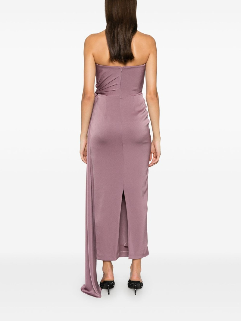twist-detail satin midi dress 4