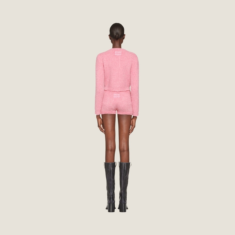 Miu Miu Bouclé cardigan outlook