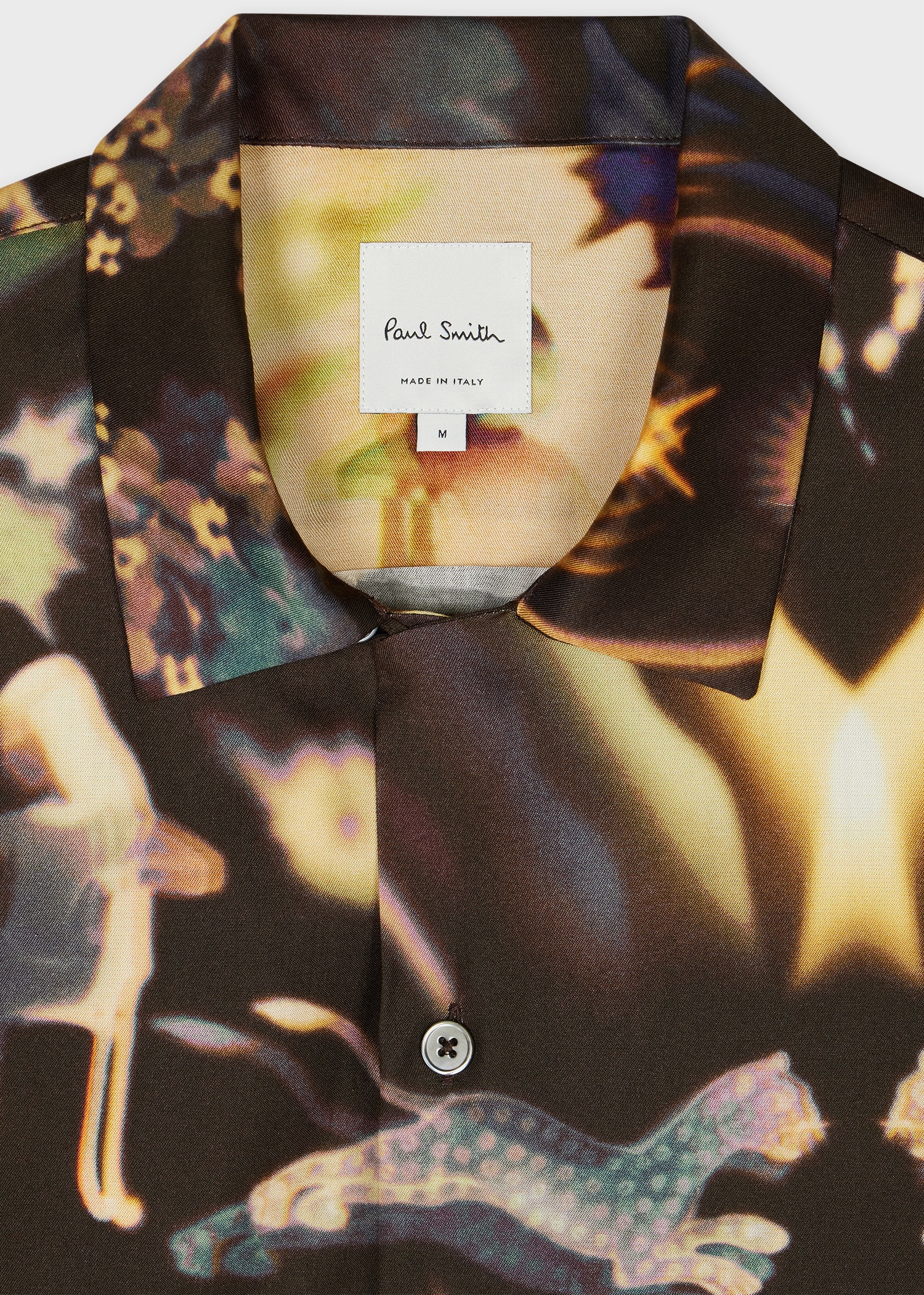 'Lumiere' Print Lyocell Short-Sleeve Shirt - 2