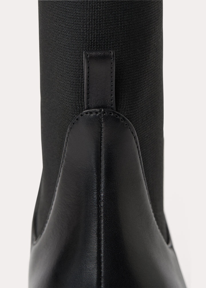 The mid heel boot black - 5