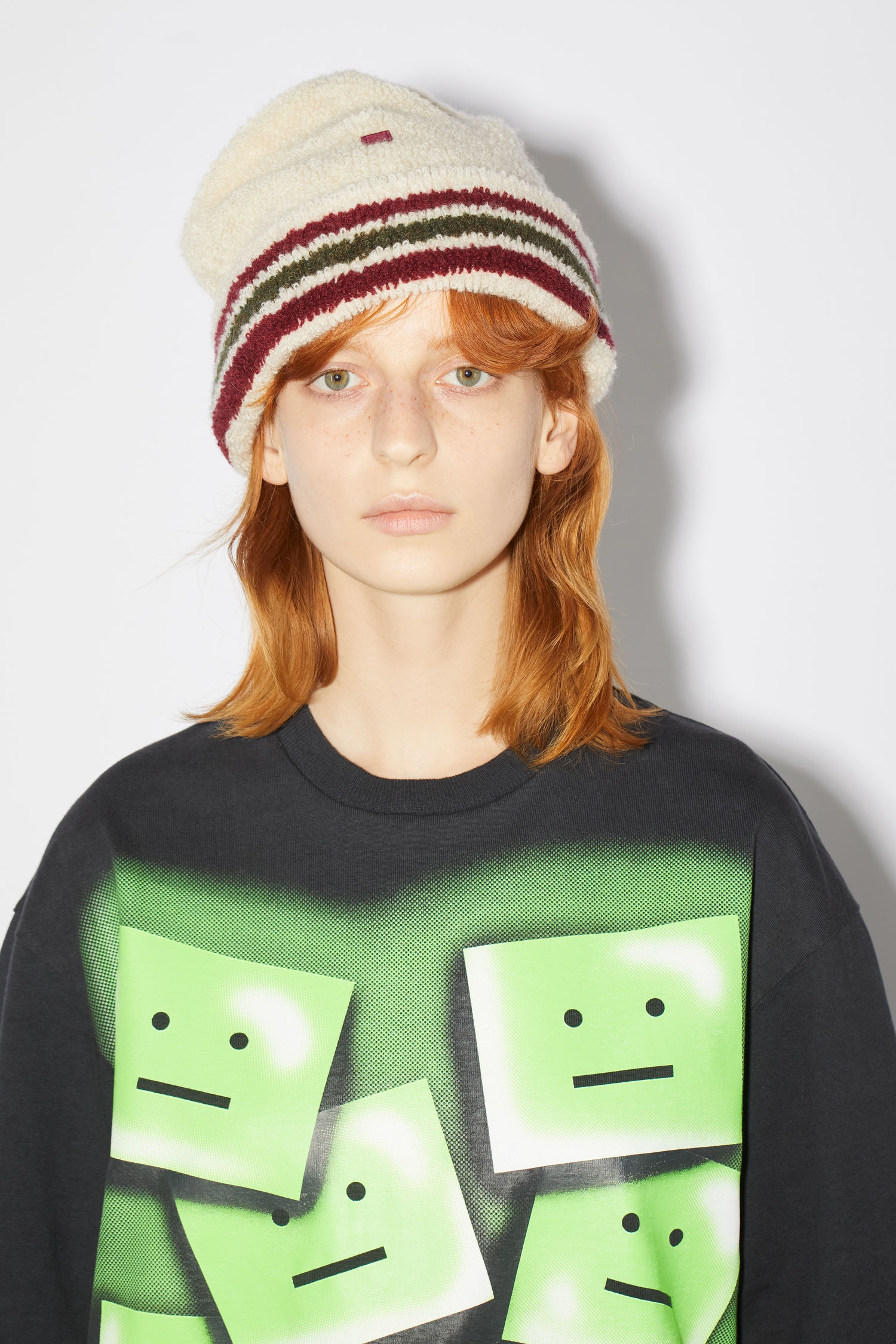 Varsity beanie hat - Dark khaki/multi - 2