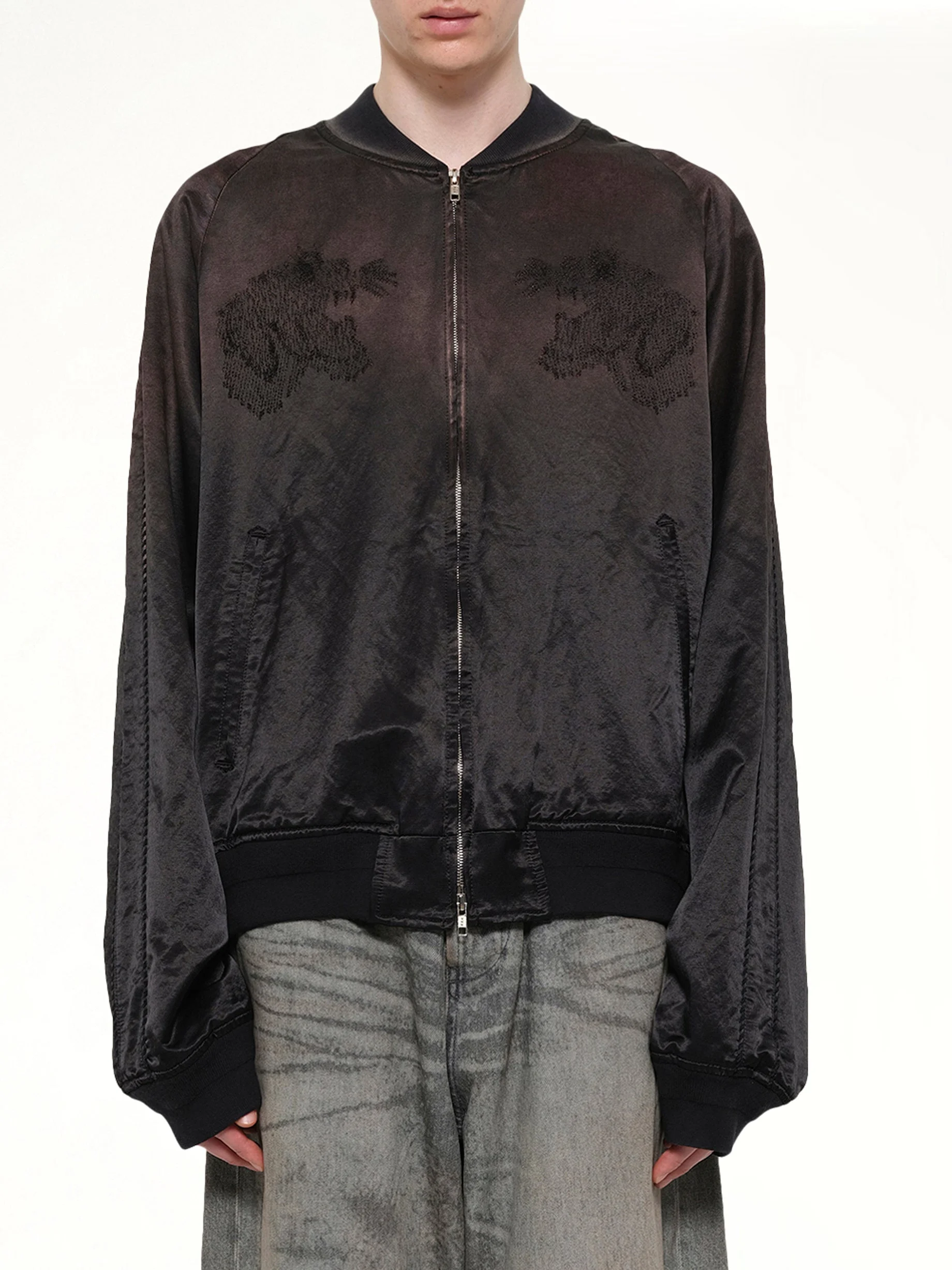 Threadless Air Embroidery Souvenir Jacket in Black - 1