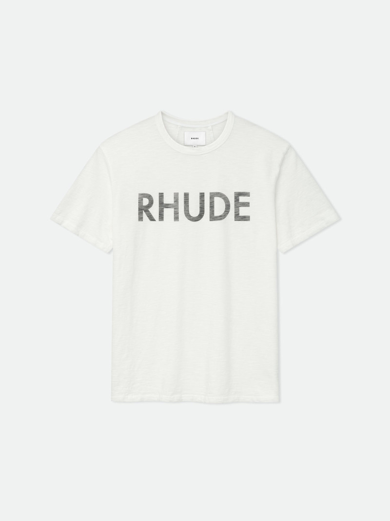 RHUDE LOGO SLUB TEE 1