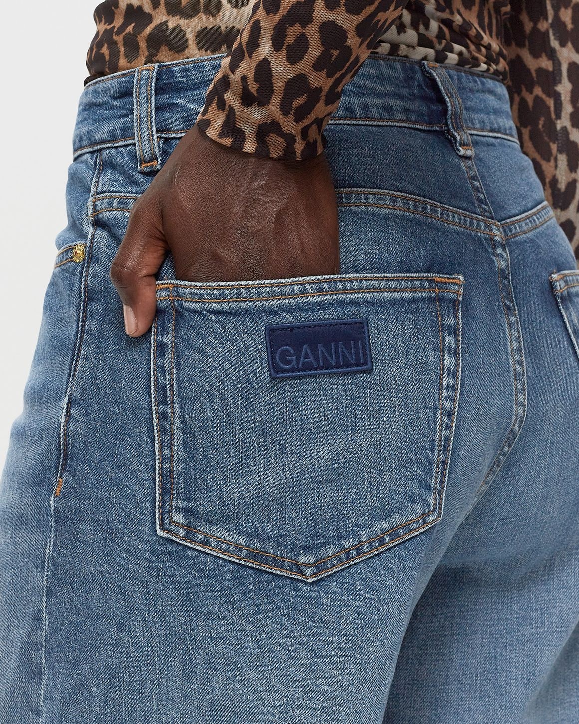 GANNI Stretch Denim Andi | bstn | REVERSIBLE