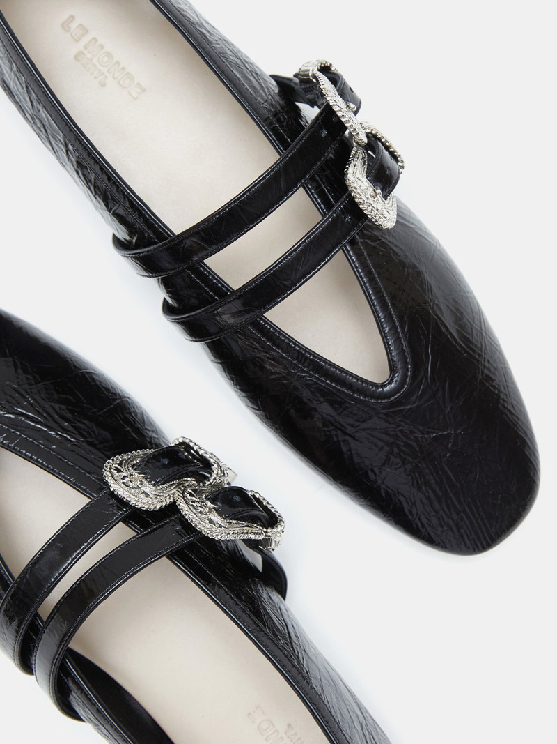 Ballet Claudia Slipper / Black Naplack Leather 4