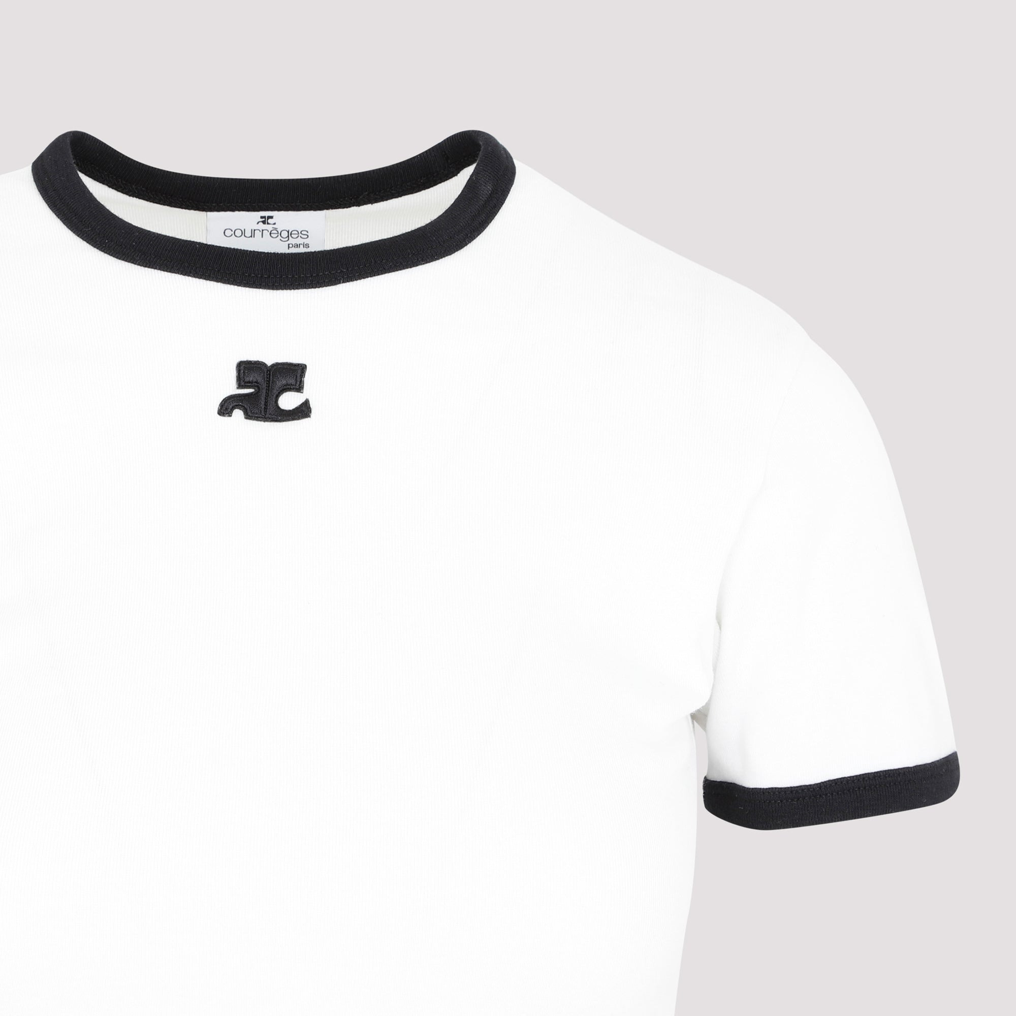 Courreges Bumpy Contrast T-Shirt Reedition Women - 3
