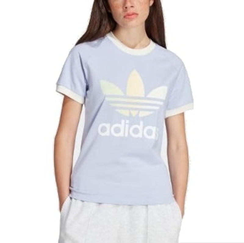 (WMNS) adidas Originals Gradient Cali T-Shirt 'Purple White' IT9822 - 1