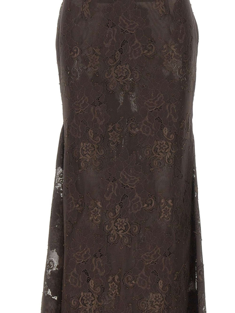 Pelé lace-overlay midi skirt 6
