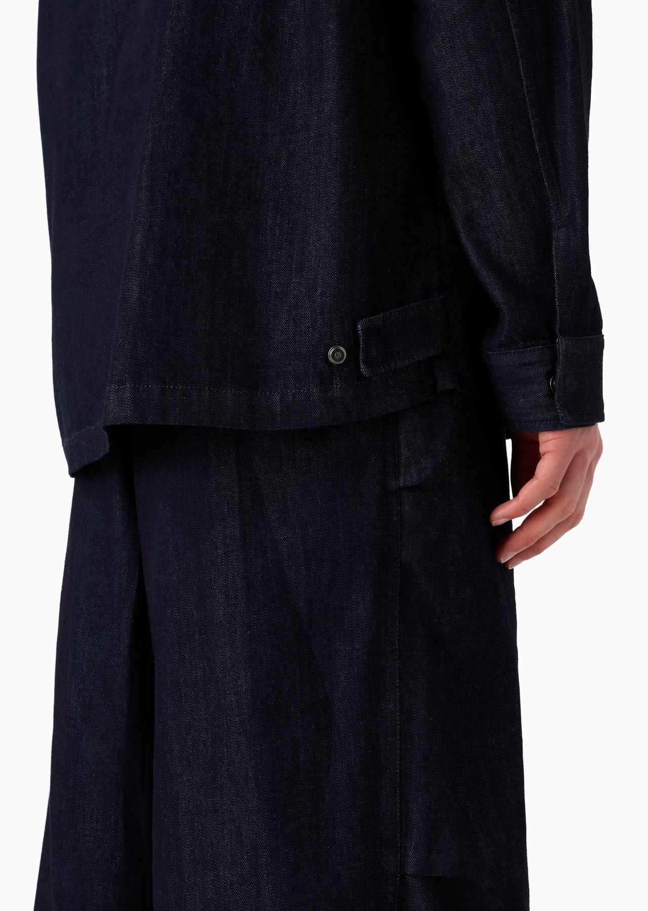 Denim Collection cotton denim hooded blouson - 6