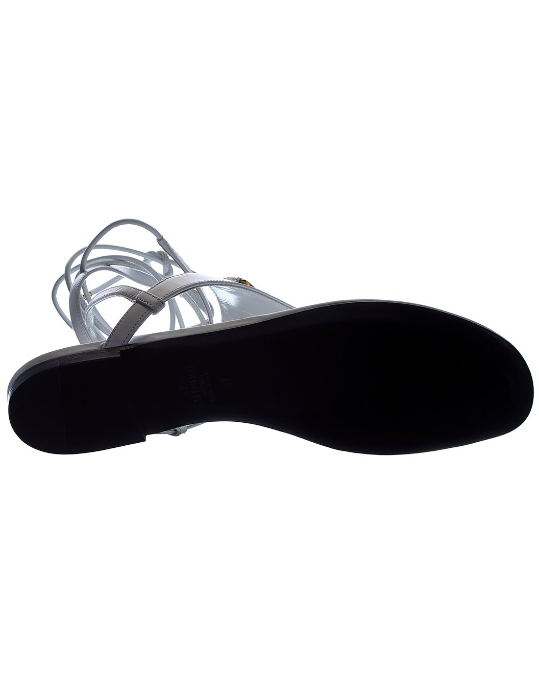 Valentino VLogo Chain Leather Sandal - 4