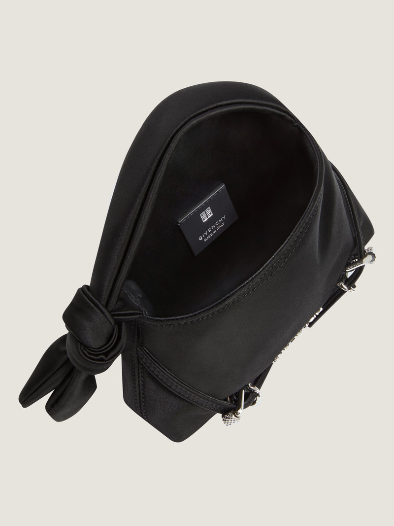 NANO VOYOU BAG IN SATIN WITH BOW DETAIL 4