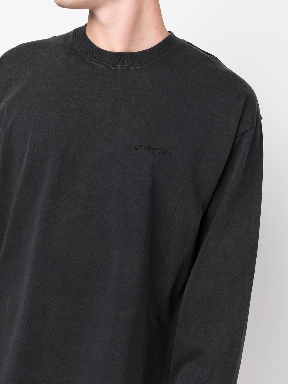 Marfa long-sleeve logo-embroidered T-shirt - 5