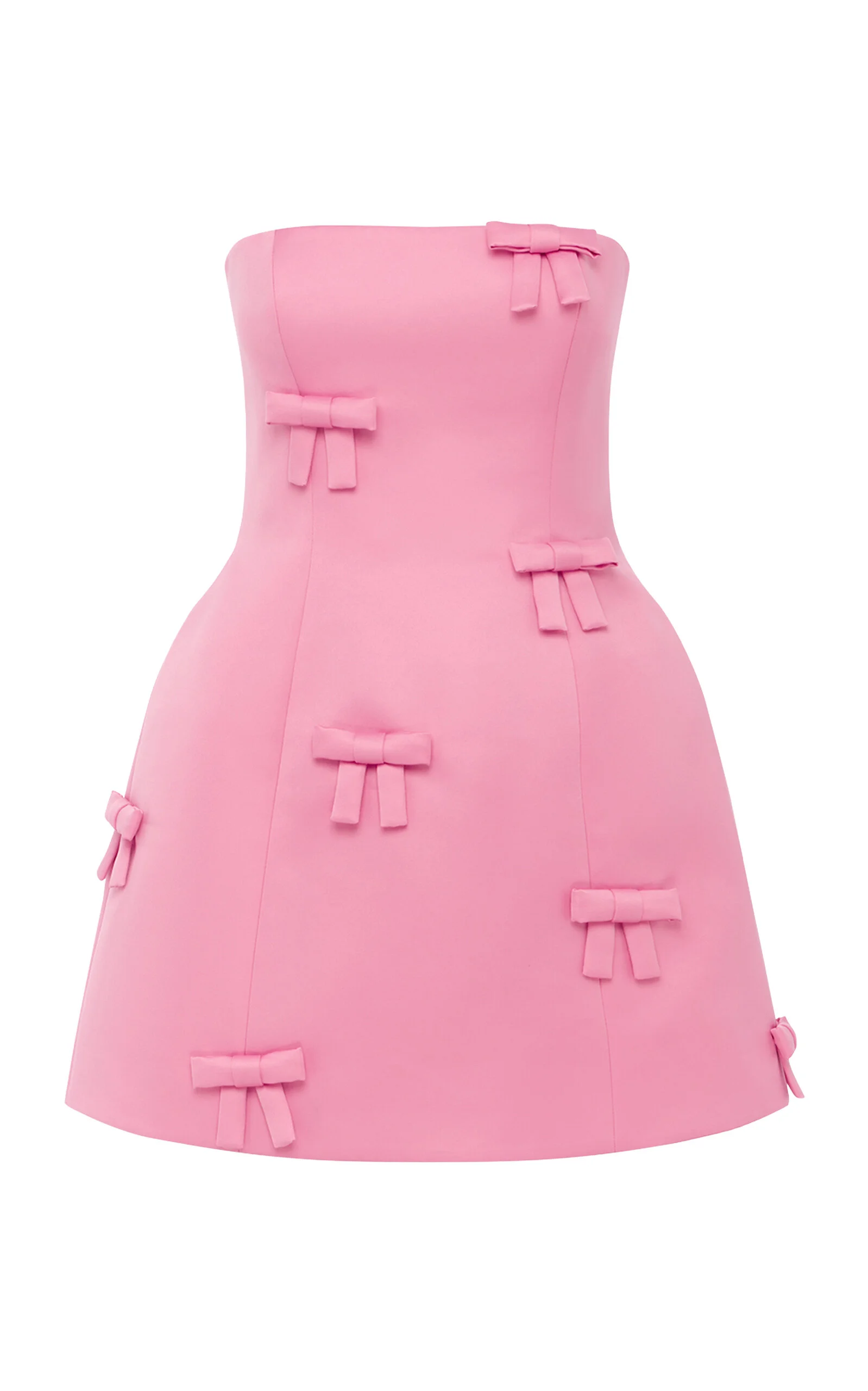 Roselle Bow-Embellished Mini Dress pink - 1