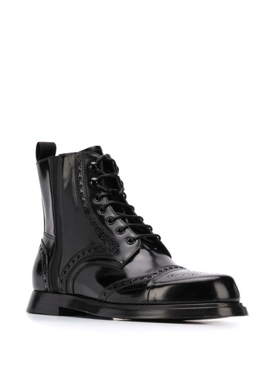 Dolce & Gabbana brogue lace-up boots outlook