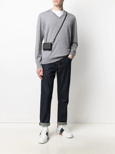 Z Zegna v-neck fine-knit jumper outlook