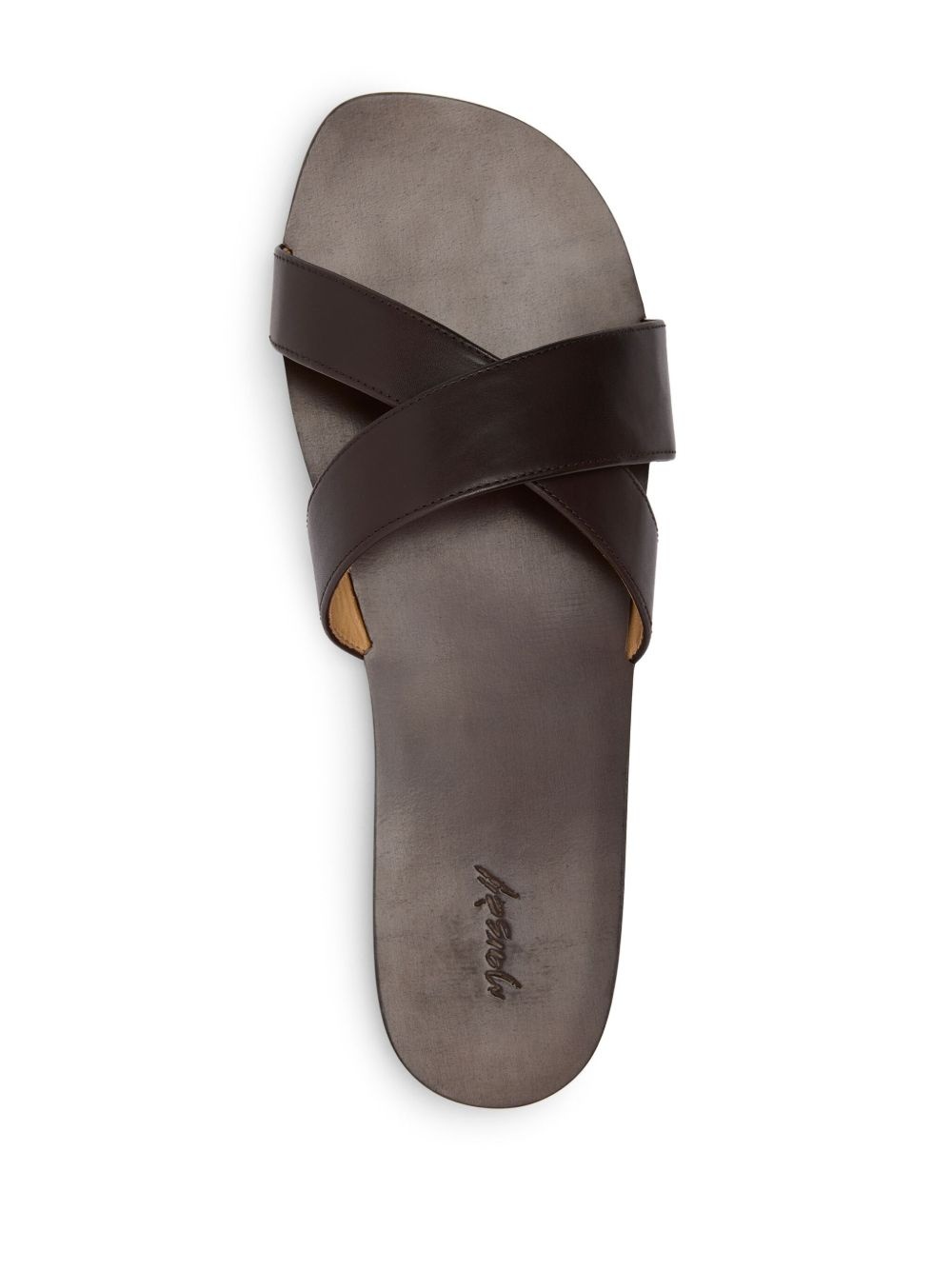 leather slides - 3