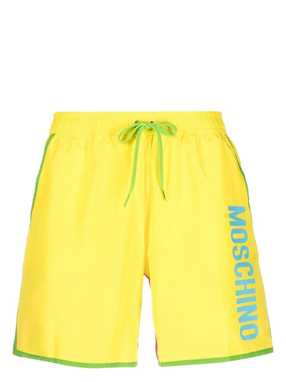 colour-block logo-print swim shorts - 1