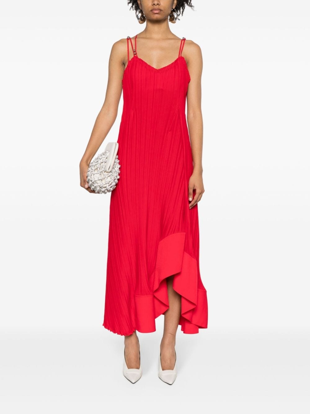 plissÃ©-effect dress - 2
