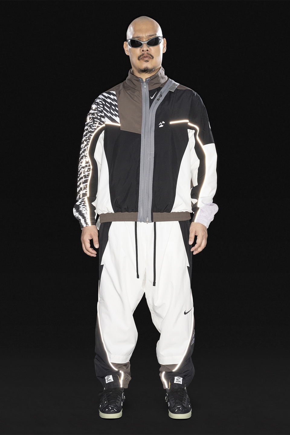 GGG-J2-100 Nike® Acronym® Track Jacket Woven White/Multi - 28