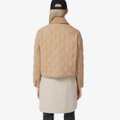 Burberry Corduroy Collar Diamond Quilted Cropped Barn Jacket outlook