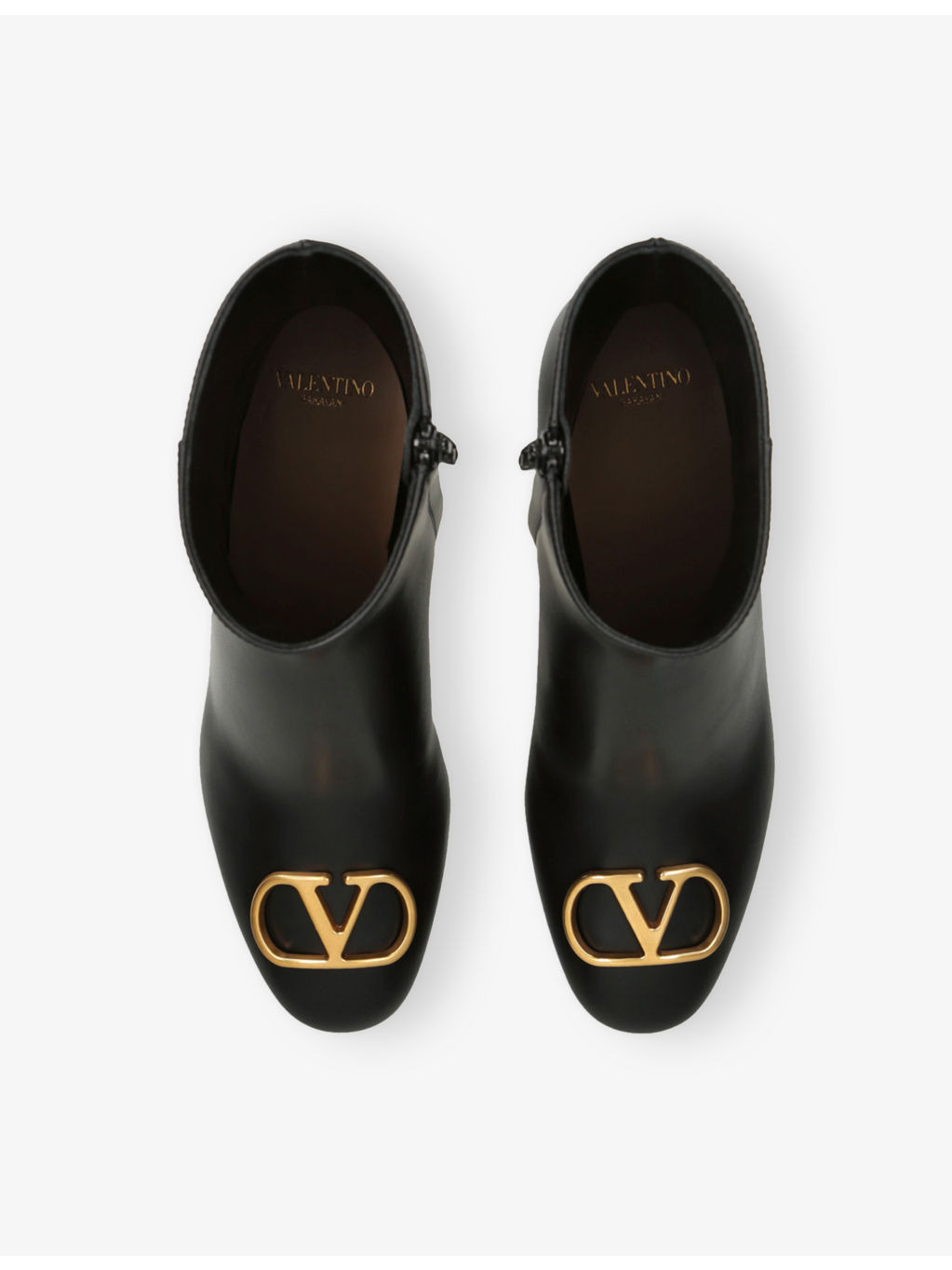 VLogo Signature 55 Leather Heeled Ankle Boots - 2