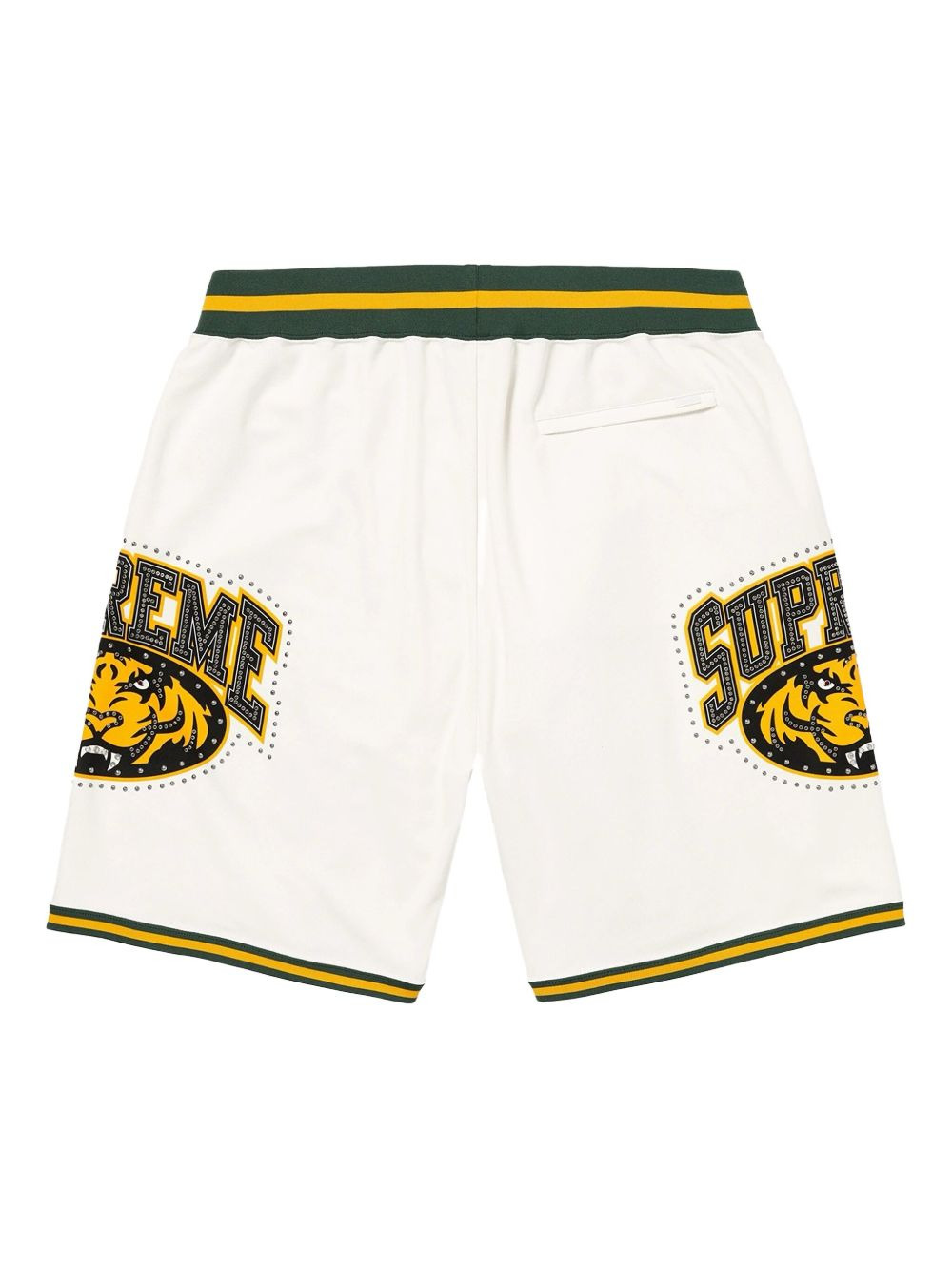 tiger-logo studded basketball shorts - 2