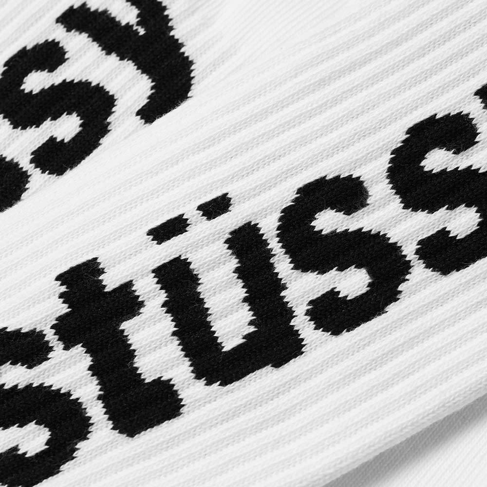 Stussy Helvetica Jacquard Crew Sock - 2