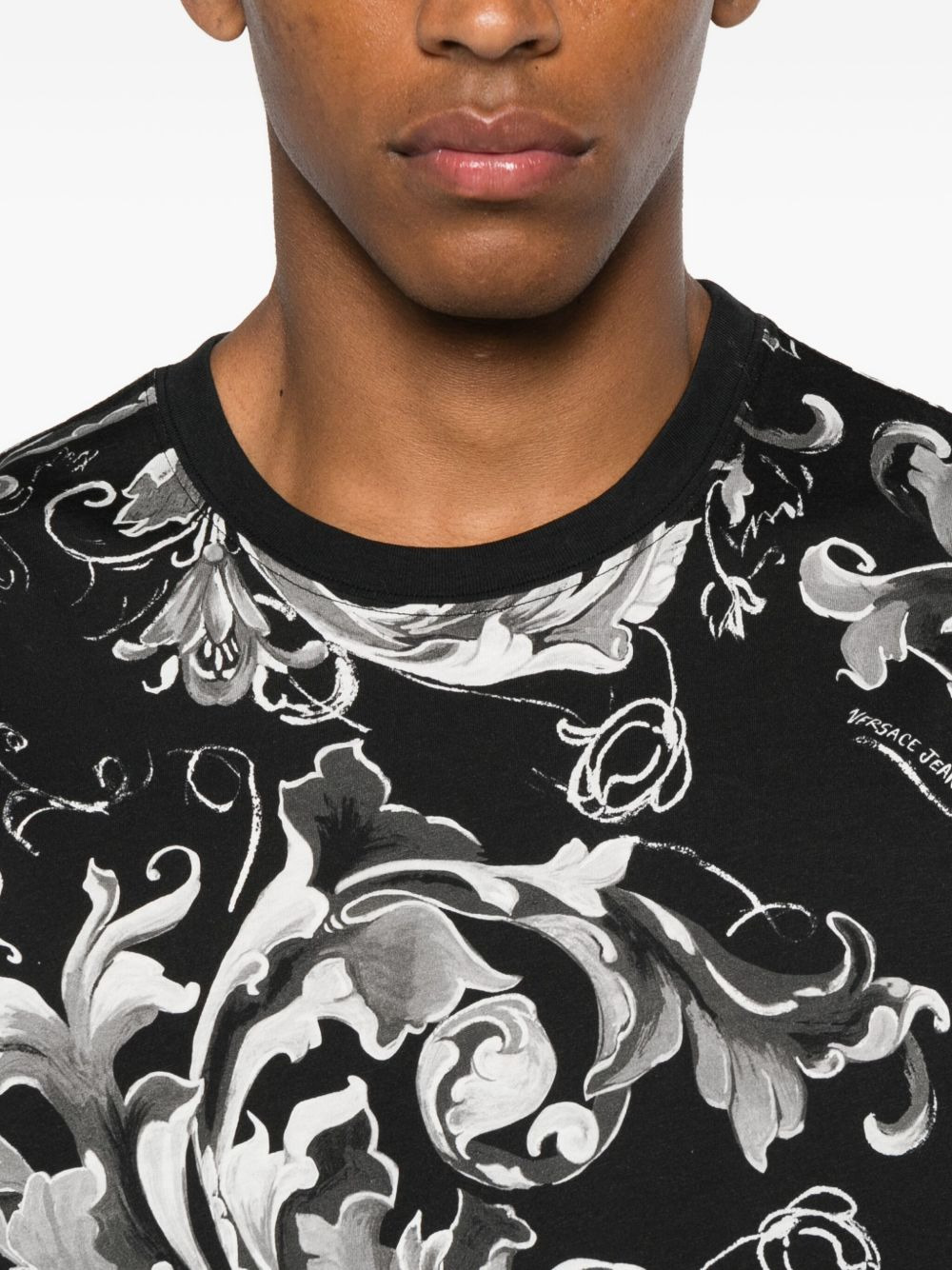 Barocco-print T-shirt - 4