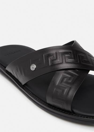 VERSACE Embossed Greca Sandals outlook