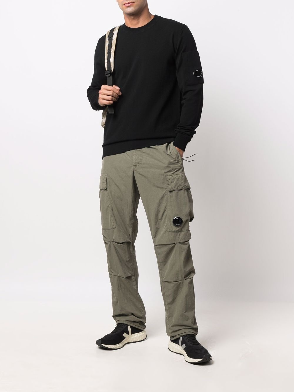 Lens-detail cargo trousers - 2