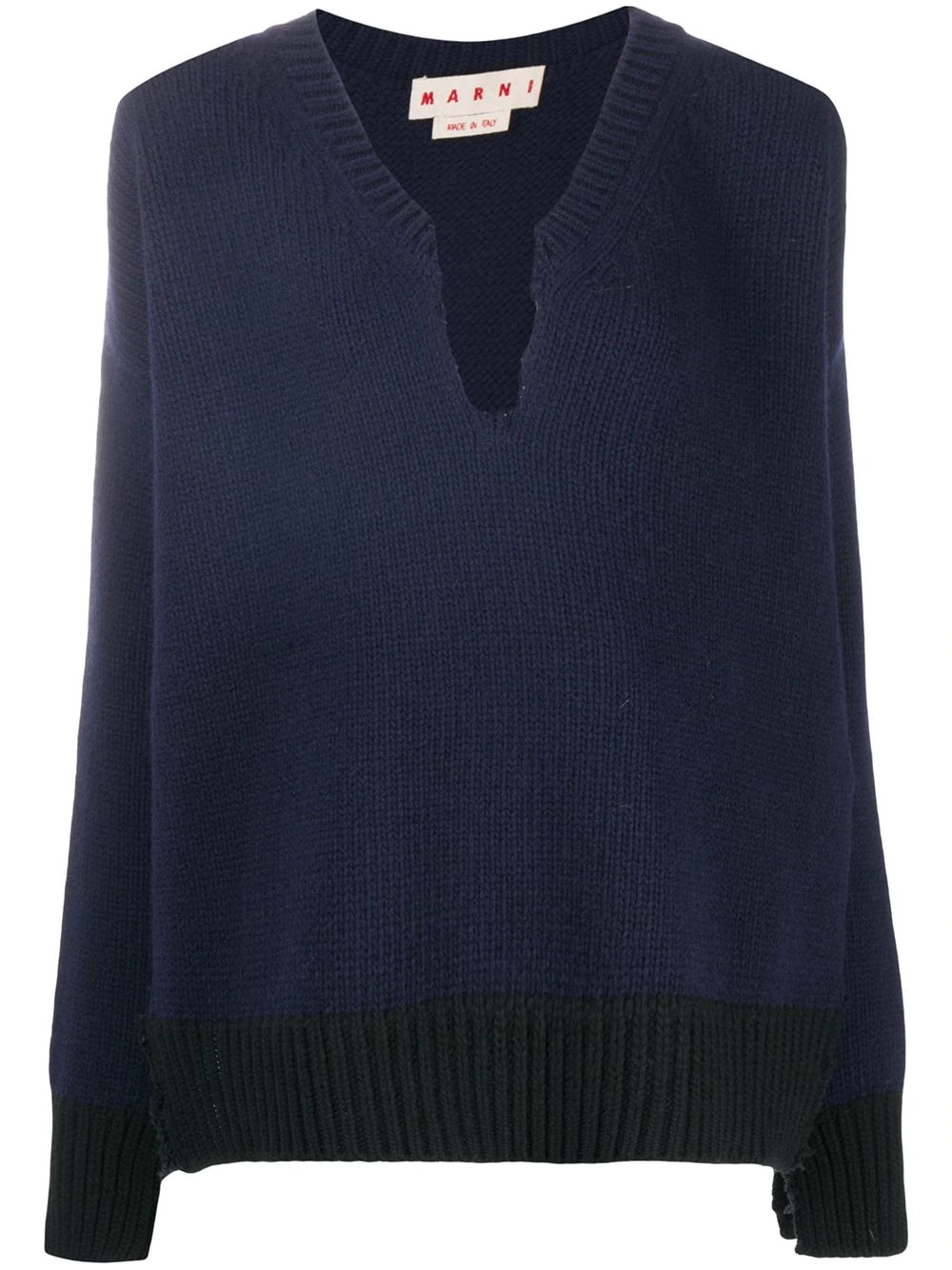 cut-out knitted jumper - 1