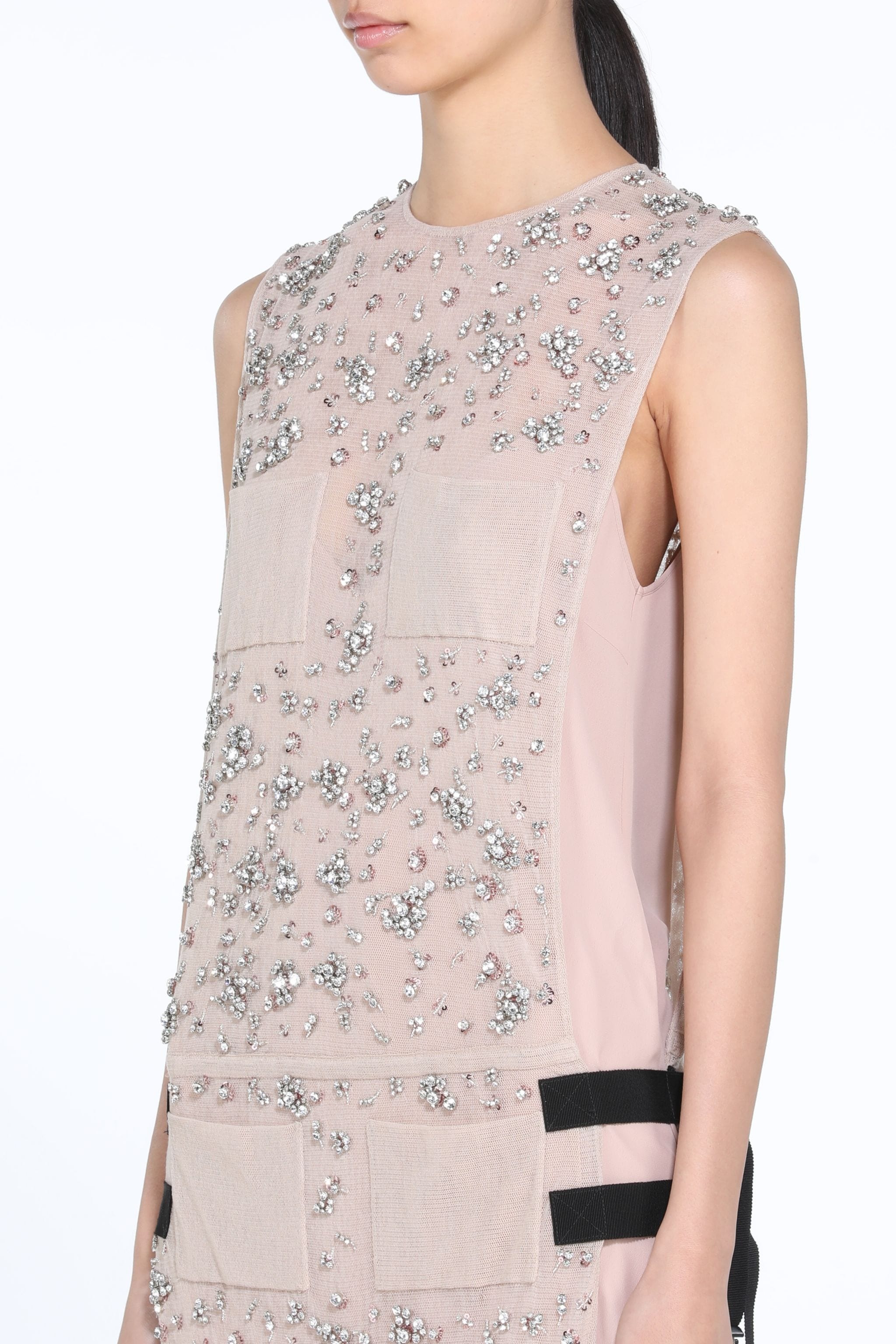 CRYSTAL-EMBELLISHED MIDI DRESS - 4