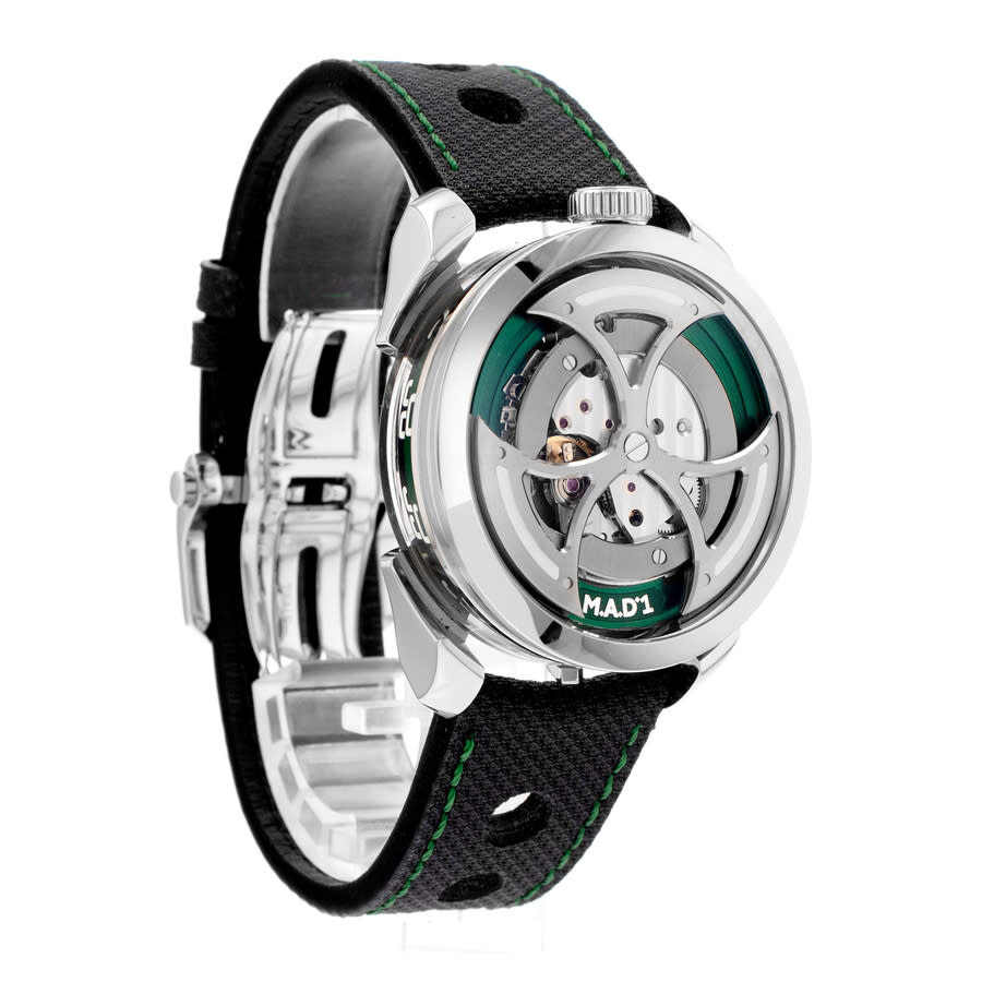 Mb&F - Pre-owned MB&F Mad Editions Automatic Green Dial Men's Watch M.A.D.1 Green - 7