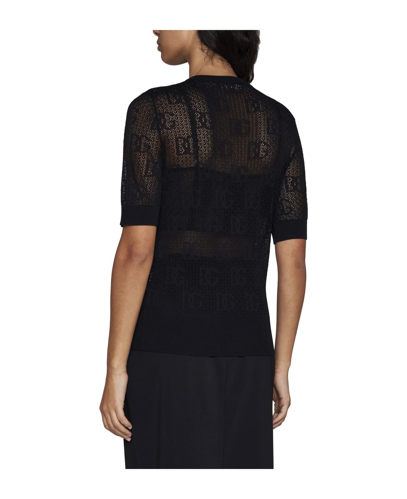 All-over Dg Jacquard Short-sleeved Top - 4