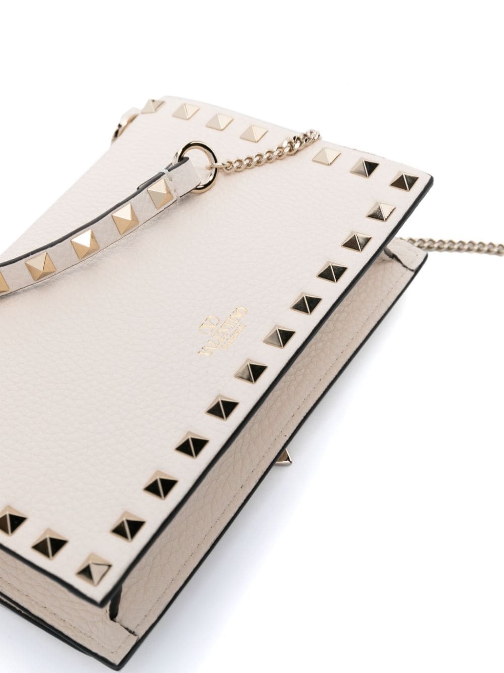 Rockstud leather crossbody bag - 4