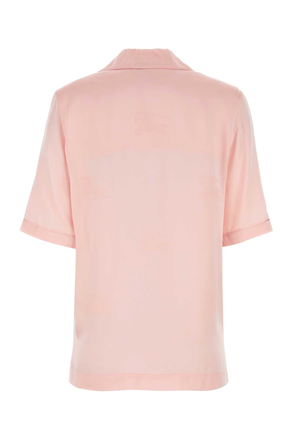 Burberry Women Pastel Pink Satin Shirt - 2